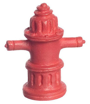 Dollhouse Miniature Fire Hydrant, 1/2In